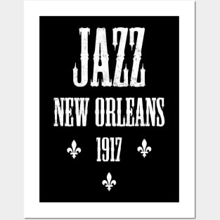 JAZZ MUSIC NEW ORLEANS 1917 Posters and Art